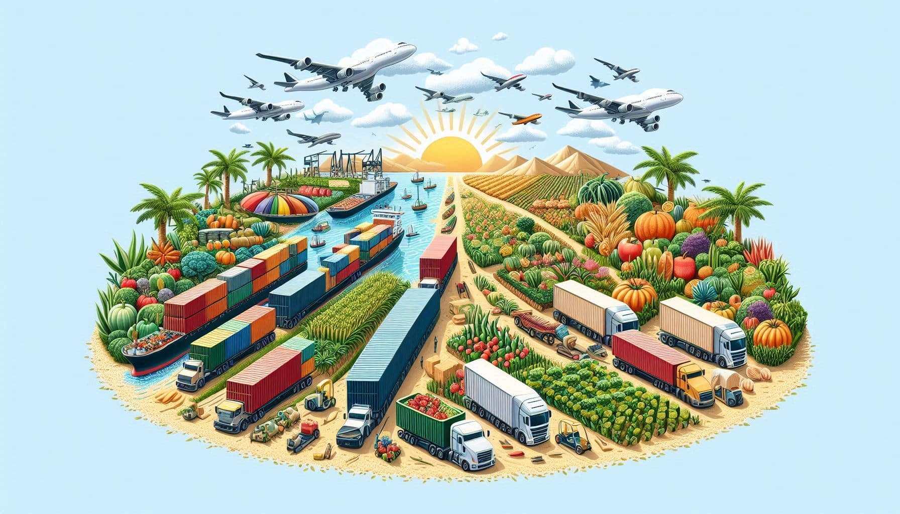 تصدير المنتجات المصرية الى امريكا - جملة اكسبريس