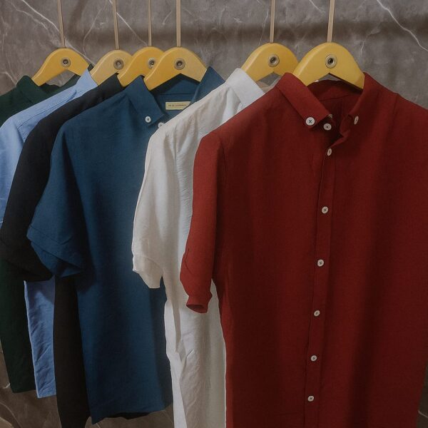 قميص كتان نص كم - جملة اكسبريس