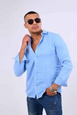 ⁦قميص كتان linen shirt⁩ - الصورة ⁦5⁩