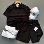 سوت تريكو (شورت +تيشيرت)