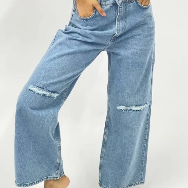 جينز وايد ليج - جملة اكسبريس