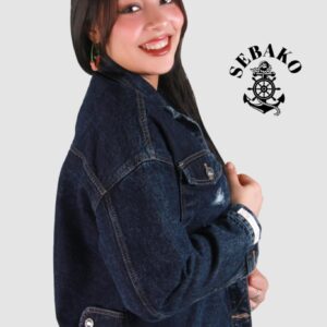 جاكيت جينز تصميم كاجوال شبابي ازرق - جملة اكسبريس