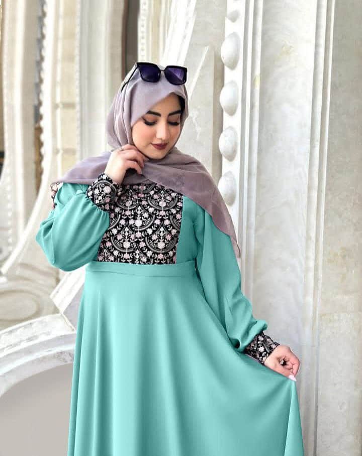 photo_2025-09-07_07-04-01.jpg دريس خامة رويال تركواز – أناقة مريحة لكل مناسبة - الصورة 1