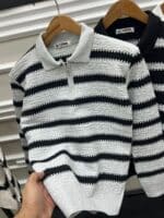 ⁦تريكو ياقة وسوستة – خامة عجينة مصرية أصلية⁩ - الصورة ⁦3⁩