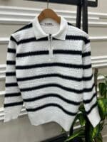 ⁦تريكو ياقة وسوستة – خامة عجينة مصرية أصلية⁩ - الصورة ⁦4⁩