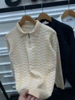 ⁦تريكو راوند مقلم – 3 ألوان عملية بجودة عجينة وعصب ناعمة⁩ - الصورة ⁦3⁩