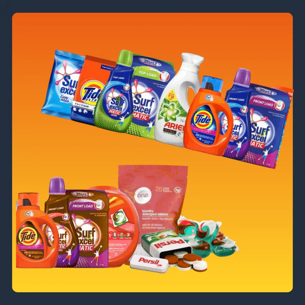 صورة تصنيف مساحيق الغسيل