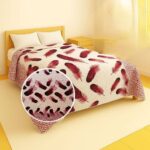 دفاية ريشة من Velora Home احمر