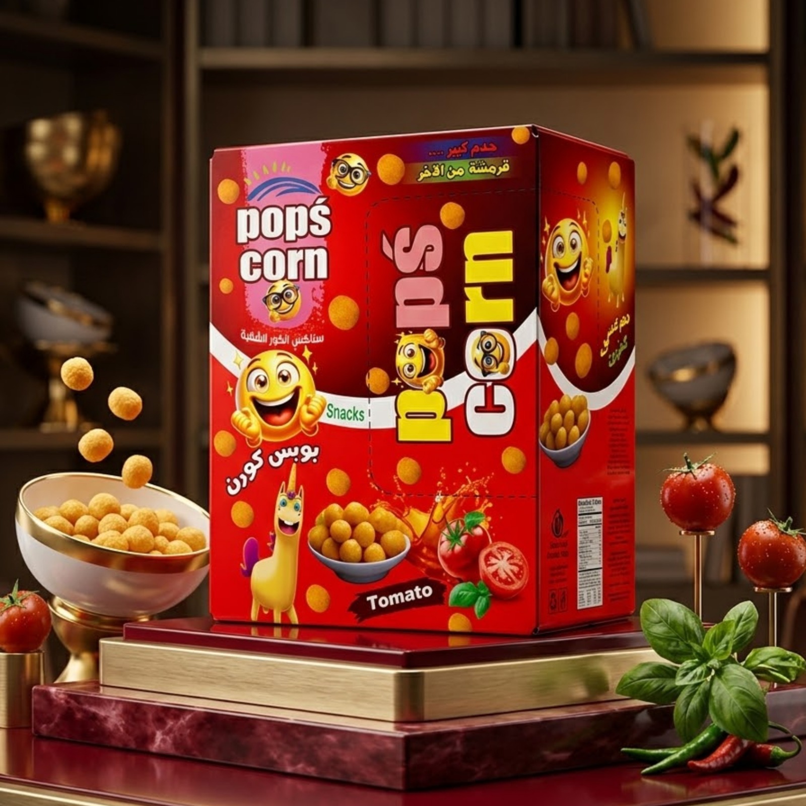 WhatsApp Image 2026-06-20 at 07.25.18 (2) Pops Corn طماطم - الصورة 1