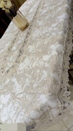 ⁦مفرش سفرة تركي فخم بتطريز راقٍ – مقاس 130×225 سم⁩ - الصورة ⁦2⁩