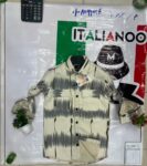 قميص جبردين مبطن محجر بيج