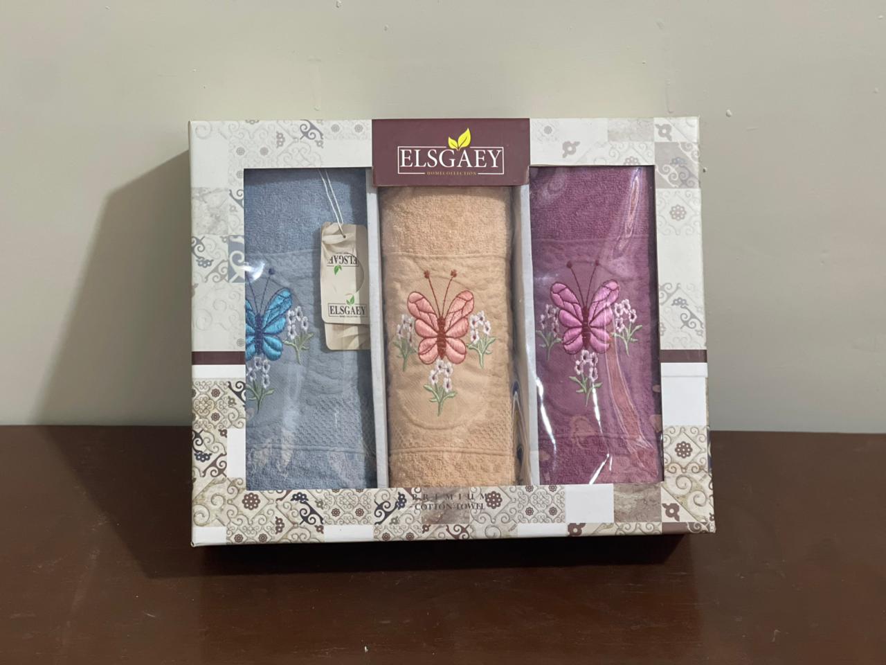 WhatsApp Image 2025-12-09 at 13.29.19 علبة 3 قطع قطن مخلوط جاكار | مقاس 55×110 - الصورة 1