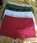 ١٢ بوكسر رجالى كيلفن كلاين احمر والوان خامة قطن 100% وليكرا