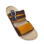 ⁦شبشب طبي رجالي شامواه جلد طبيعي بيج⁩ - الصورة ⁦6⁩