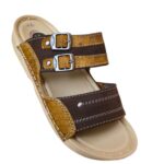 ⁦شبشب طبي رجالي شامواه جلد طبيعي اسود⁩ - الصورة ⁦2⁩