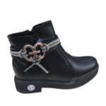 هاف بوت حريمي اسود بحلقه خامة مستوردة