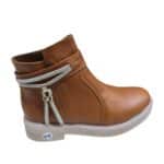 ⁦هاف بوت حريمي بني خامة مستوردة⁩ - الصورة ⁦4⁩