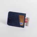 حافظة بطاقات نحيفة من تيما كحلي