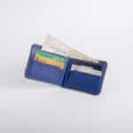 محفظة تيما الكلاسيكية ازرق مضلع