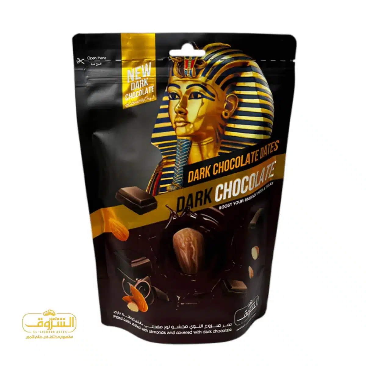 1760611341550 12× كيس تمر محشو باللوز ومغطى بشوكولاتة الدارك الغامق ، 250 جرام - الصورة 1