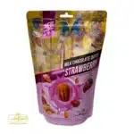 12× كيس تمر محشو لوز مغطاه بالشيكولاته بطعم الفراولة الطبيعي 250 جرام