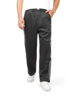 ⁦ثري شروال وايد ليج اسود⁩ - الصورة ⁦3⁩