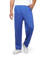 ثري شروال وايد ليج ازرق