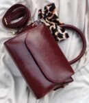 5 × شنطة كروس سكارف بني غامق