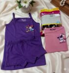 1 دستة × طقم بناتي كامي تكس قطن