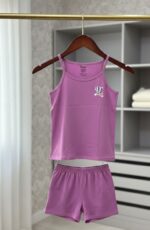 1 دستة × طقم بناتي كامي تكس قطن