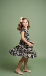 ⁦1 دستة × فستان بناتي اسود⁩ - الصورة ⁦2⁩