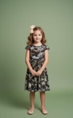 1 دستة × فستان بناتي اسود