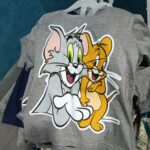 3 دسته × ترنجات شورت اولادي وبناتي رصاصي توم وجيري