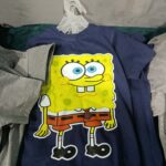 3 دسته × ترنجات شورت اولادي وبناتي كحلي سبونج بوب