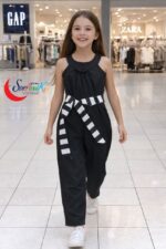 ⁦1 دستة × طقم سلوبت بناتي 3 قطع اسود⁩ - الصورة ⁦2⁩