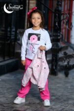 ⁦1 دستة × طقم بناتي 3 قطع مودرن شياكة الجبردين وعصرية الوايد ليج⁩ - الصورة ⁦2⁩