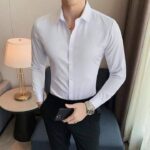 12 قطعة ×قميص كلاسيك رجالي ابيض