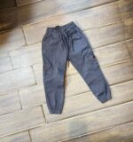 ⁦3 دسته × بنطلون جبردين ليكرا أطفال مستورد رصاصي⁩ - الصورة ⁦2⁩