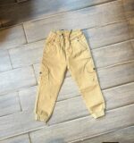 ⁦3 دسته × بنطلون جبردين ليكرا أطفال مستورد بيج⁩ - الصورة ⁦2⁩