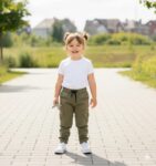 3 دسته × بنطلون جبردين ليكرا أطفال مستورد زيتي