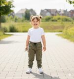 3 دسته × بنطلون جبردين ليكرا أطفال مستورد زيتي