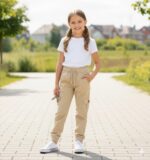 3 دسته × بنطلون جبردين ليكرا أطفال مستورد بيج