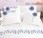 20 كرتونه×طقم ملاية لافلي ازرق 4 قطع