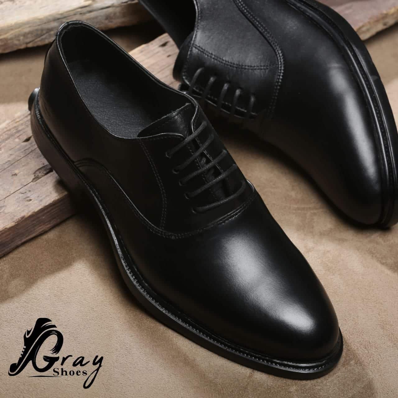 WhatsApp Image 2026-03-09 at 8.19.54 AM 1 كرتونه×حذاء كلاسيك جلد طبيعي اسود كود305 - الصورة 1