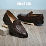 1 كرتونه×حذاء رجالي كلاسيك جلد طبيعي بني كود B-405