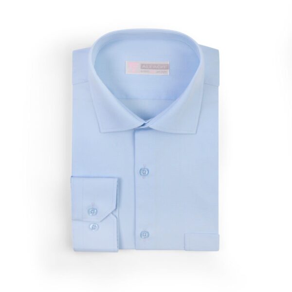 قميص رجالي داكرون قطن بيبي بلو– 50 قطعة– توزيع الوان و مقاسات