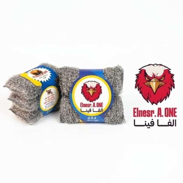 ليفة مواعين فضي خشن 3×1 - 10 دسته