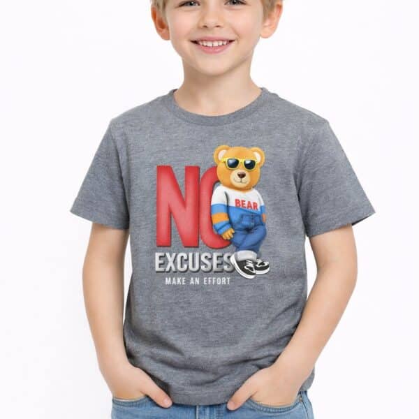تي شيرت أطفال أولادي No Excuse – 50 قطعة