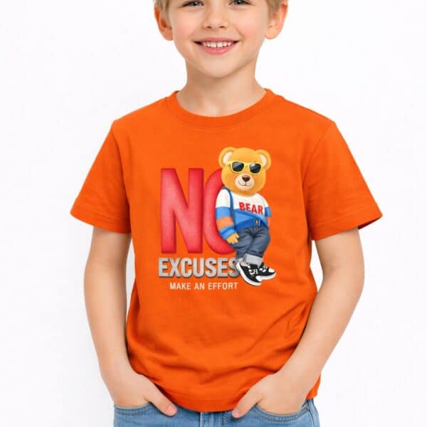 تي شيرت أطفال أولادي No Excuse – 50 قطعة