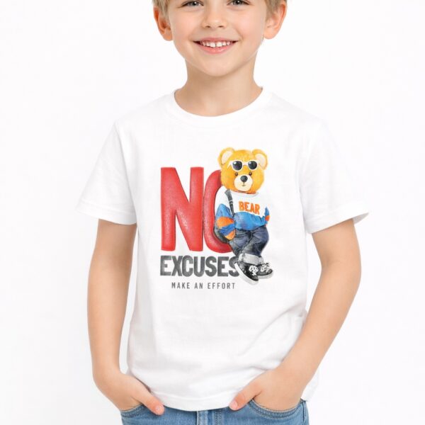 تي شيرت أطفال أولادي No Excuse – 50 قطعة